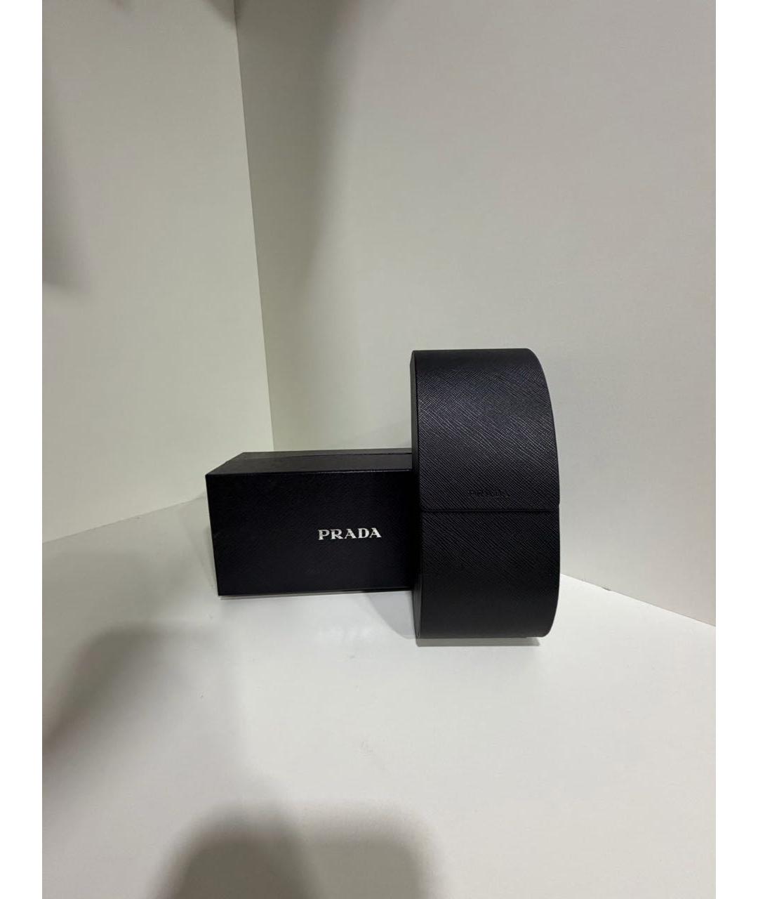 PRADA Черные пластиковые солнцезащитные очки, фото 7