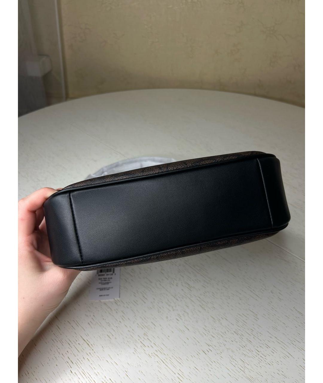 COACH Коричневая кожаная сумка через плечо, фото 4