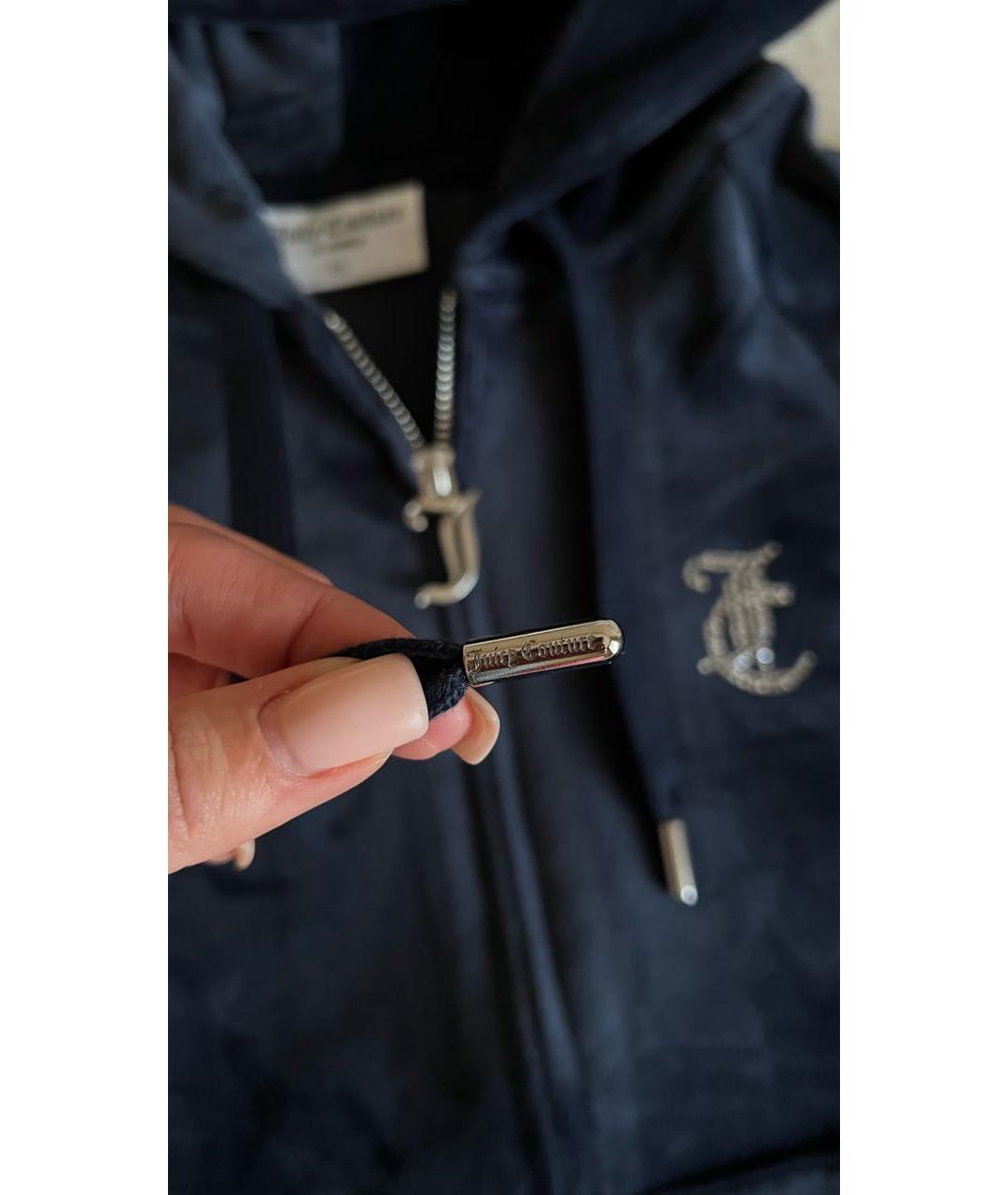 JUICY COUTURE Темно-синий велюровый спортивные костюмы, фото 5