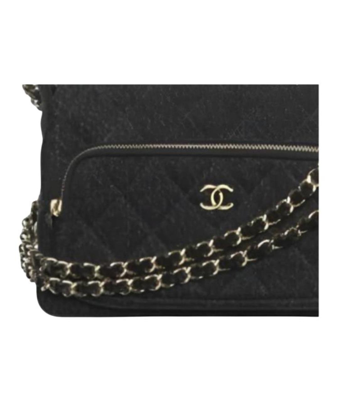 CHANEL Черная сумка через плечо, фото 3