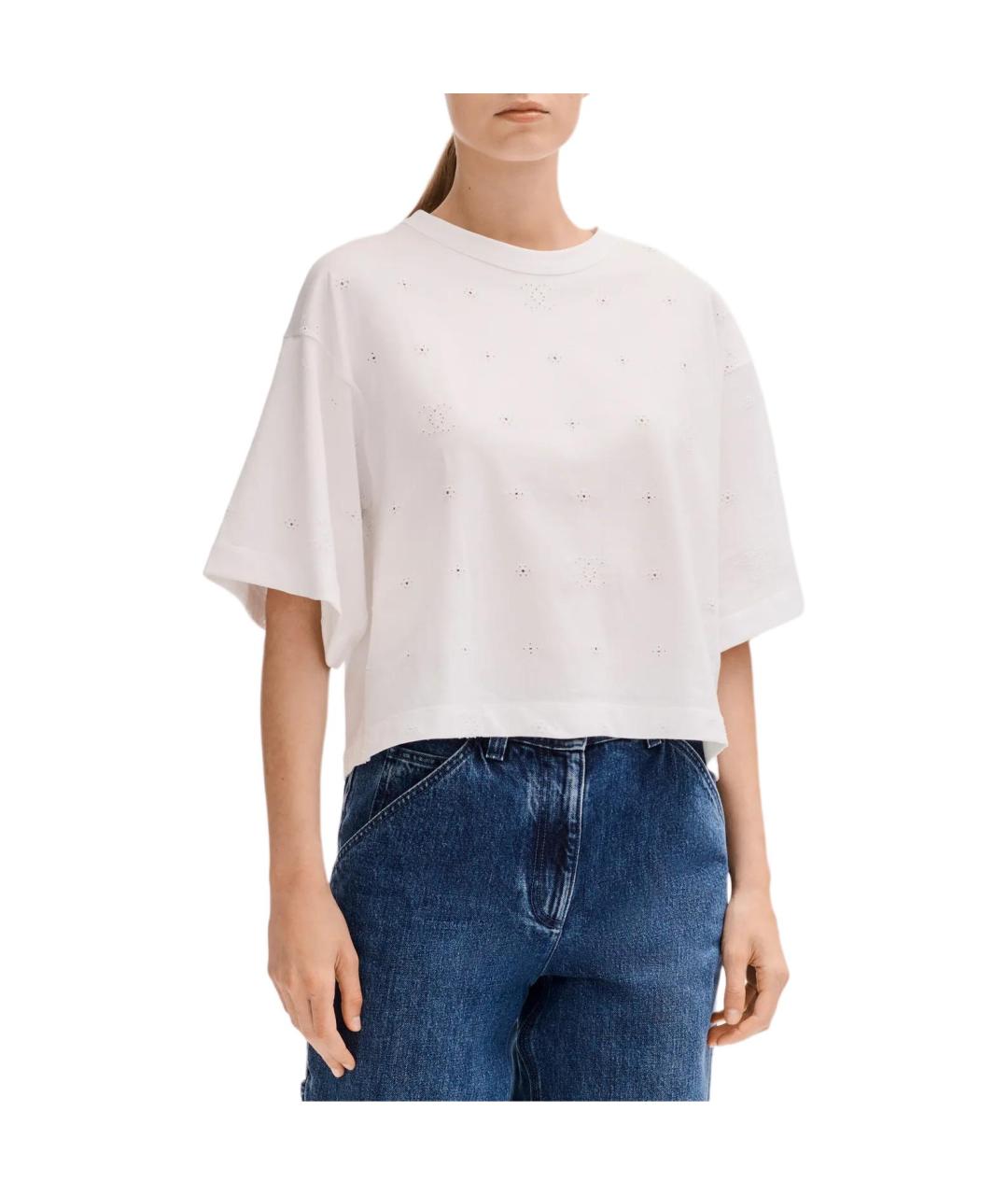 CHANEL Белая хлопковая футболка, фото 1