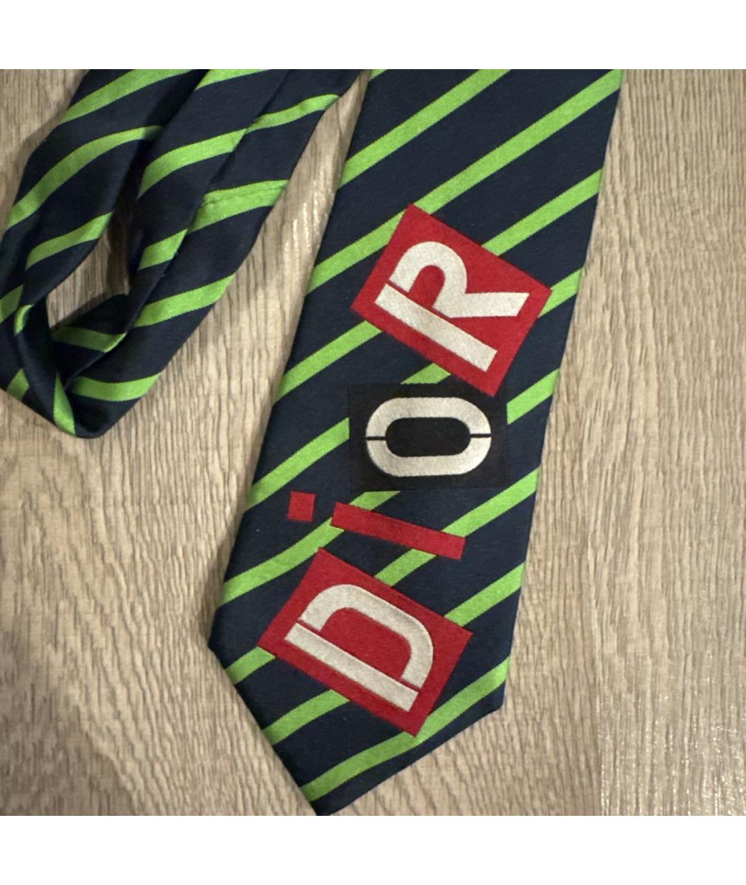 CHRISTIAN DIOR Мульти шелковый галстук, фото 2