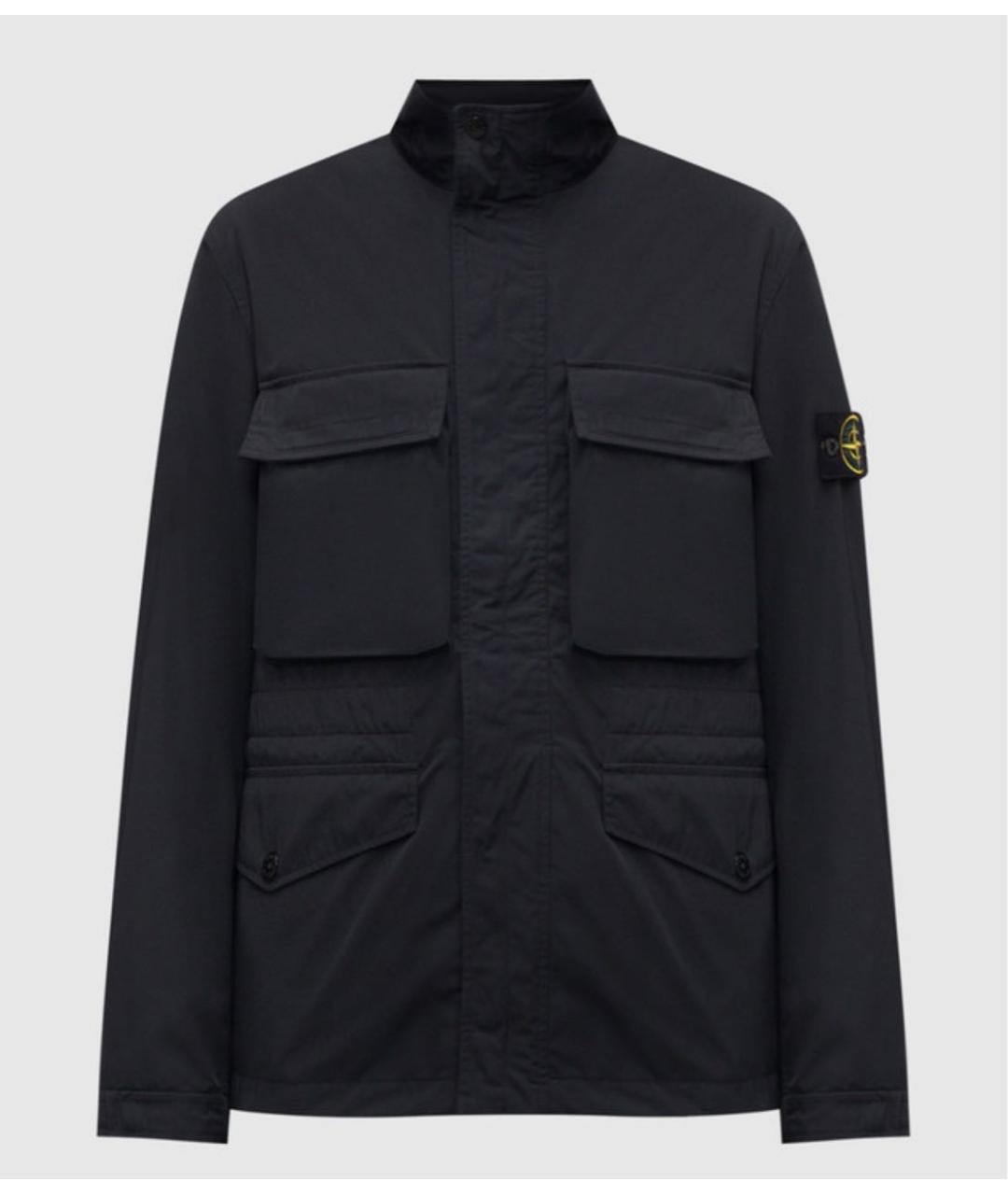 STONE ISLAND Черная полиамидовая куртка, фото 6