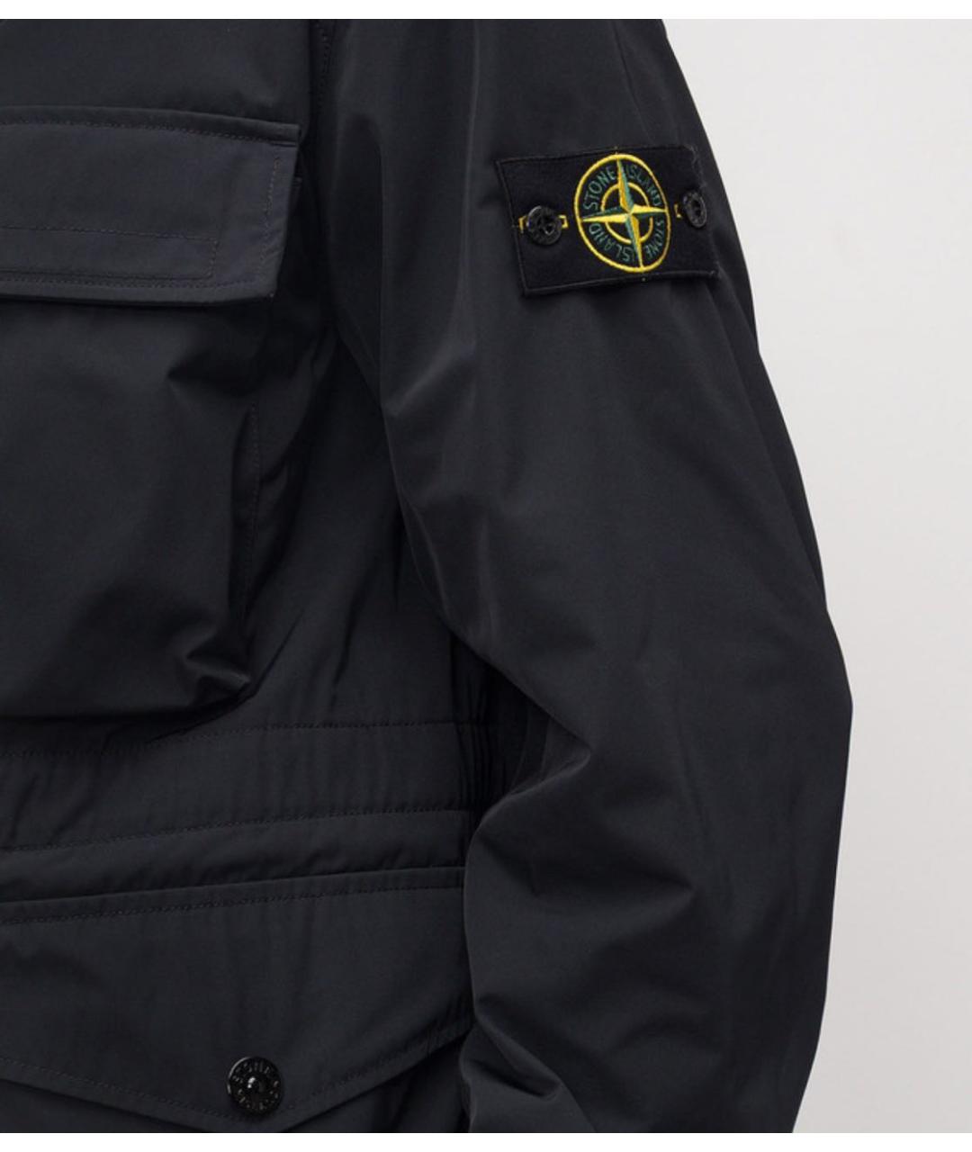 STONE ISLAND Черная полиамидовая куртка, фото 3