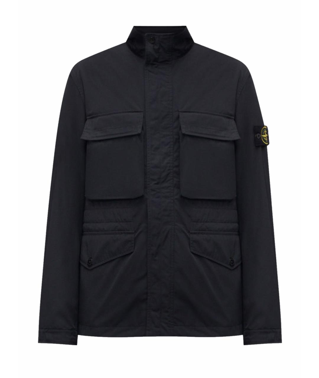 STONE ISLAND Черная полиамидовая куртка, фото 1
