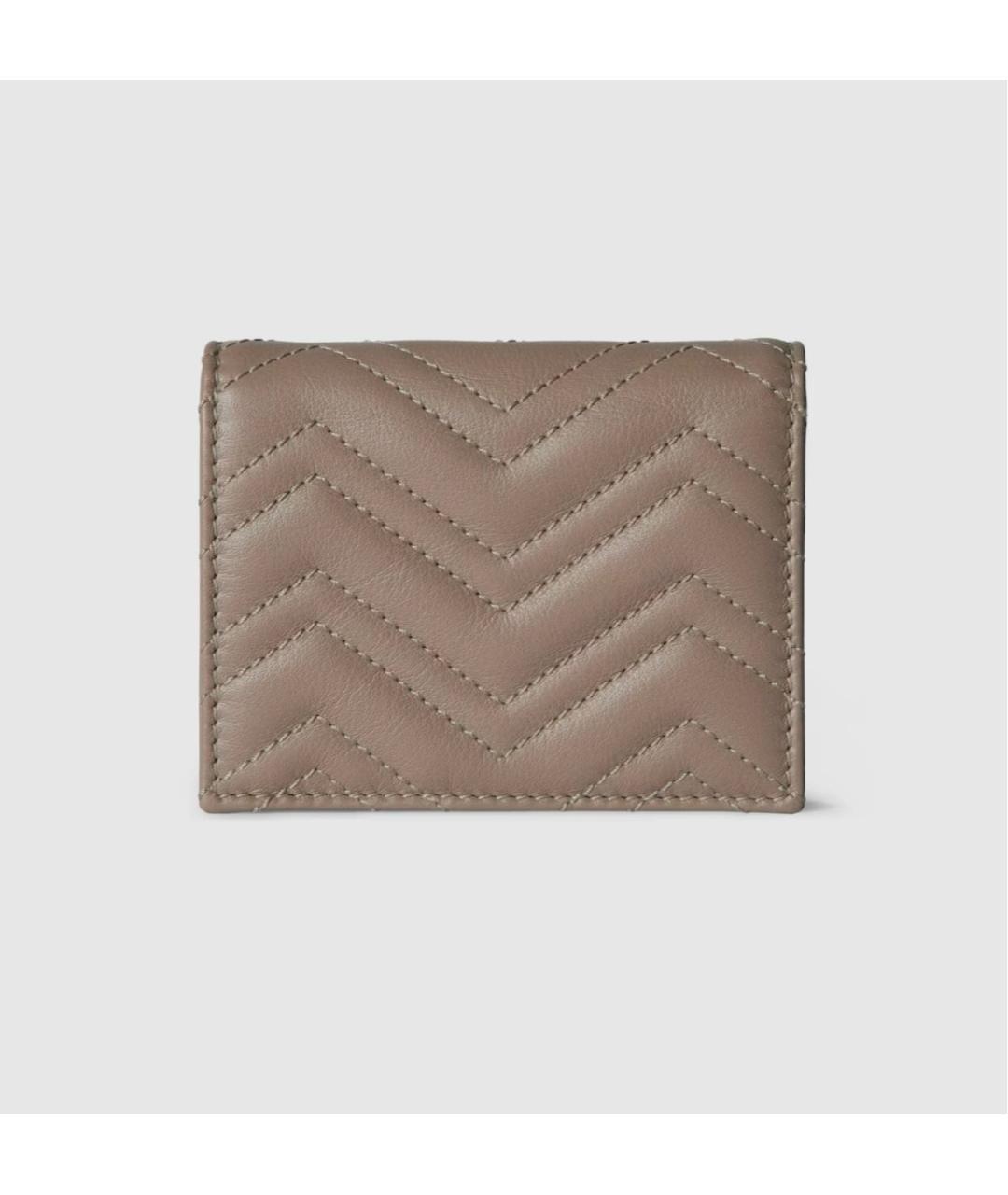 GUCCI Бежевый кожаный кошелек, фото 5