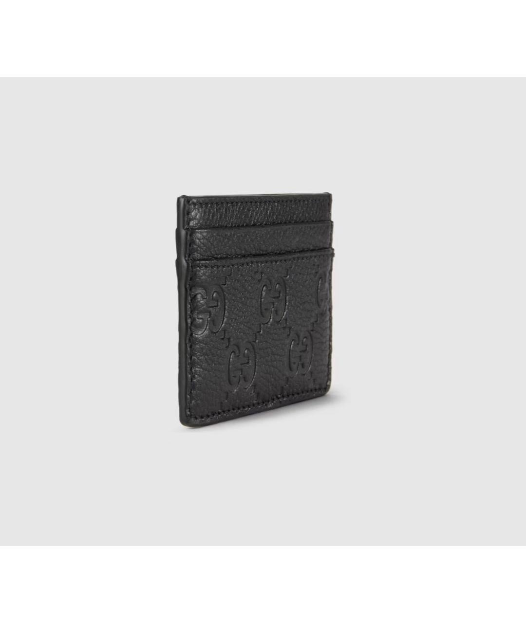 GUCCI Черный кожаный кардхолдер, фото 3