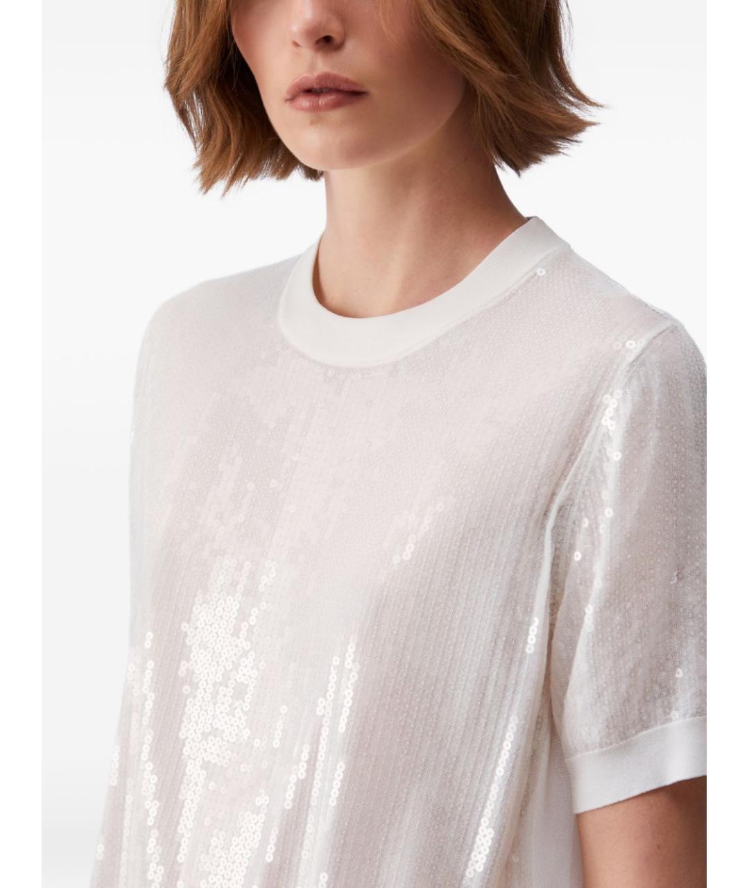 LIU JO Белый вискозный джемпер / свитер, фото 3