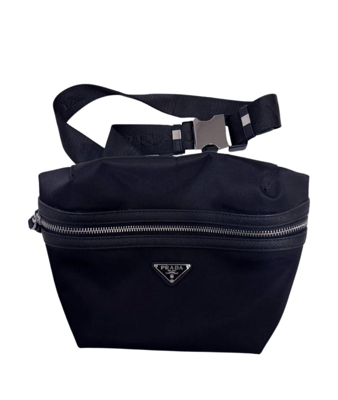 PRADA Черная поясная сумка, фото 1