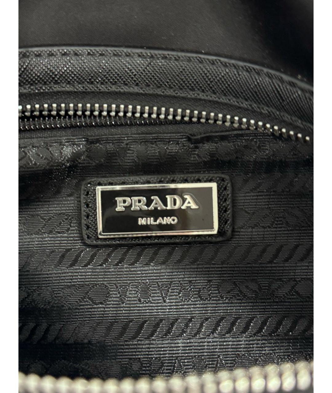 PRADA Черная поясная сумка, фото 7