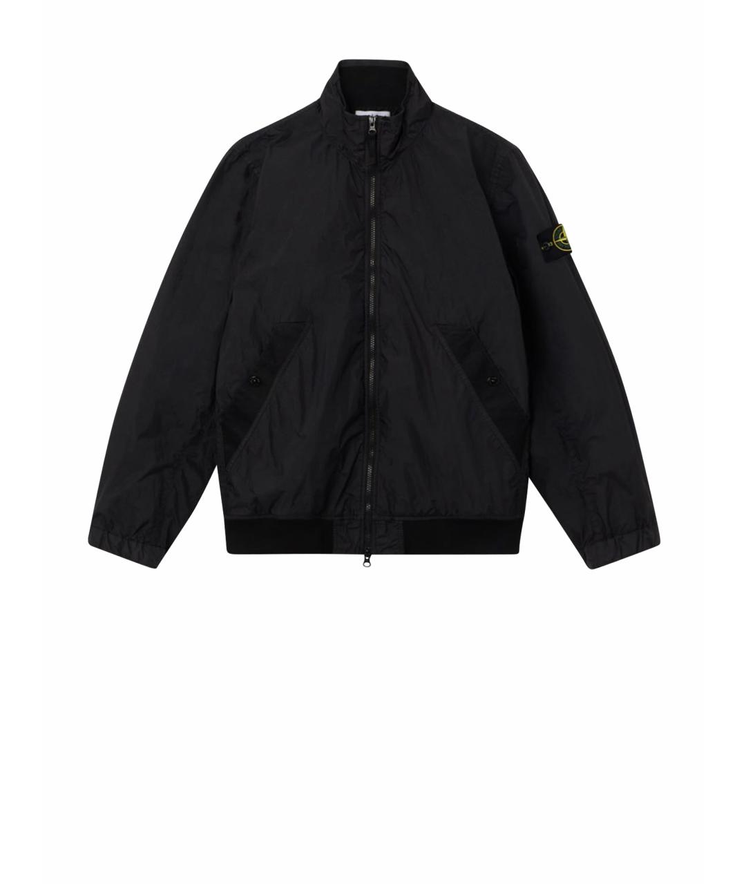 STONE ISLAND Черная полиамидовая куртка, фото 1