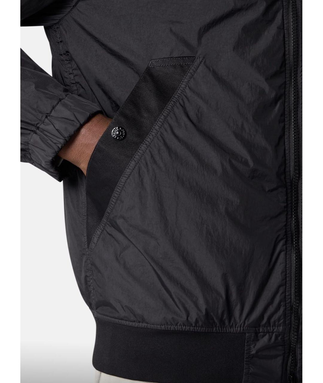 STONE ISLAND Черная полиамидовая куртка, фото 5