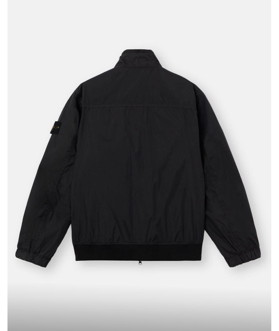 STONE ISLAND Черная полиамидовая куртка, фото 2