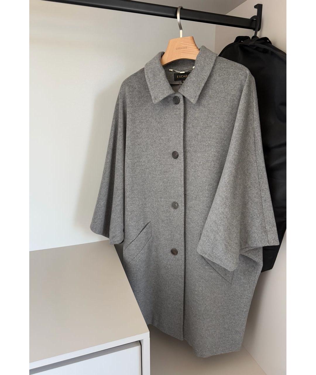 ESCADA Серое шерстяное пальто, фото 4