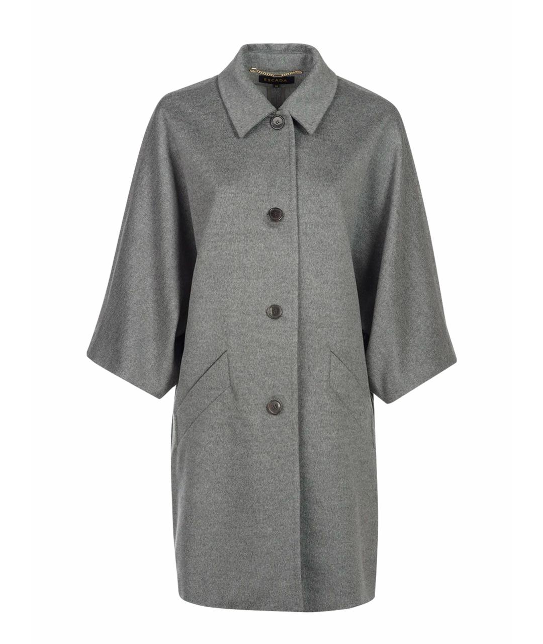 ESCADA Серое шерстяное пальто, фото 1