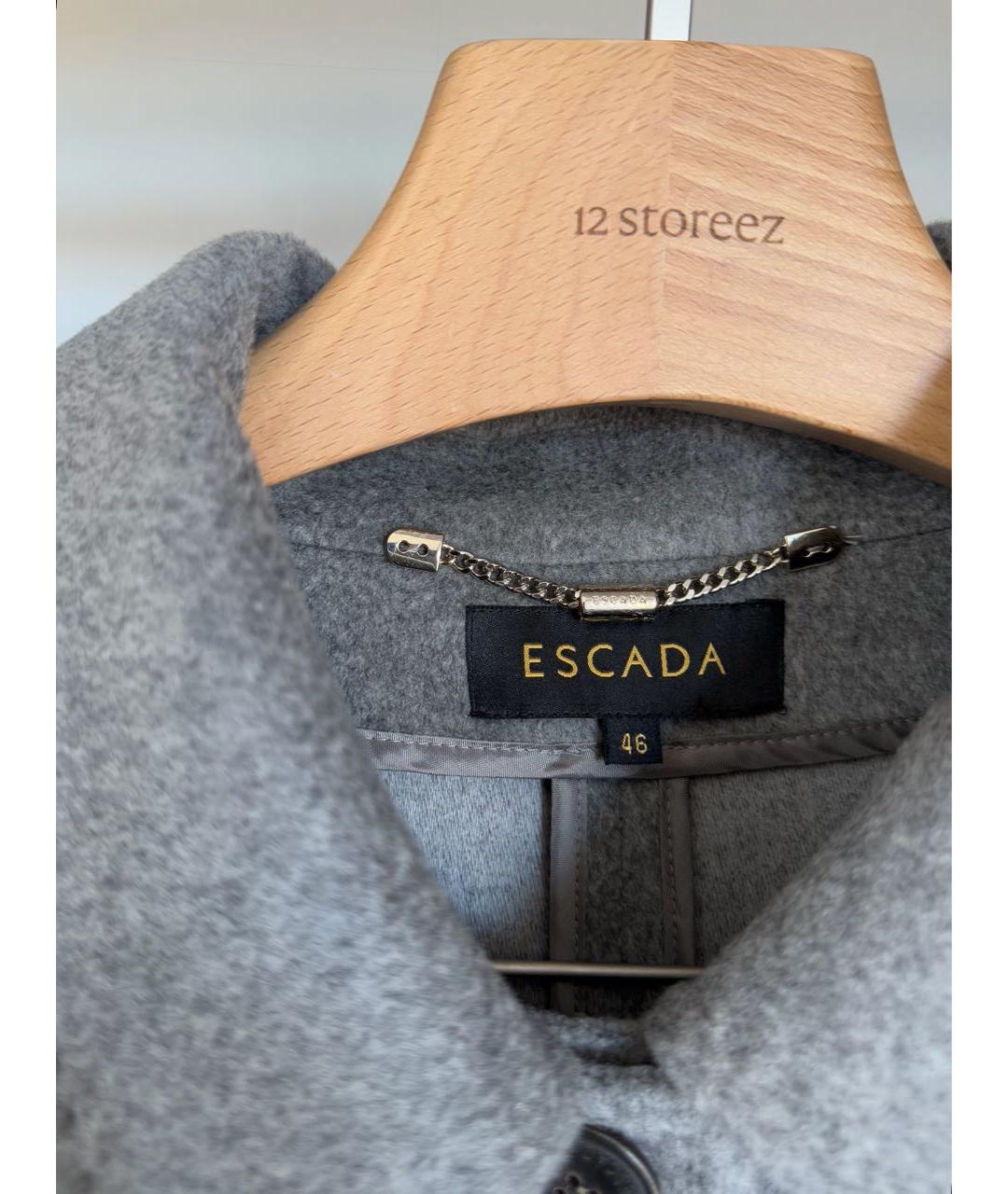 ESCADA Серое шерстяное пальто, фото 8