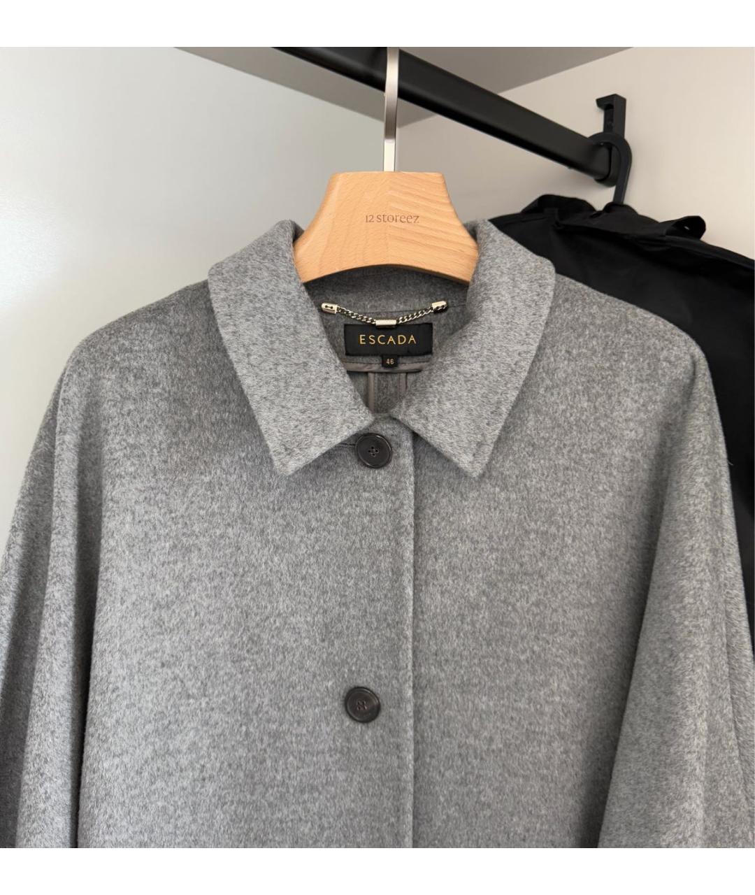 ESCADA Серое шерстяное пальто, фото 3