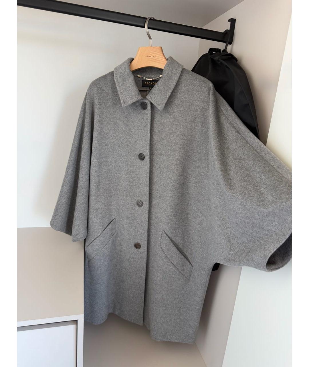 ESCADA Серое шерстяное пальто, фото 5
