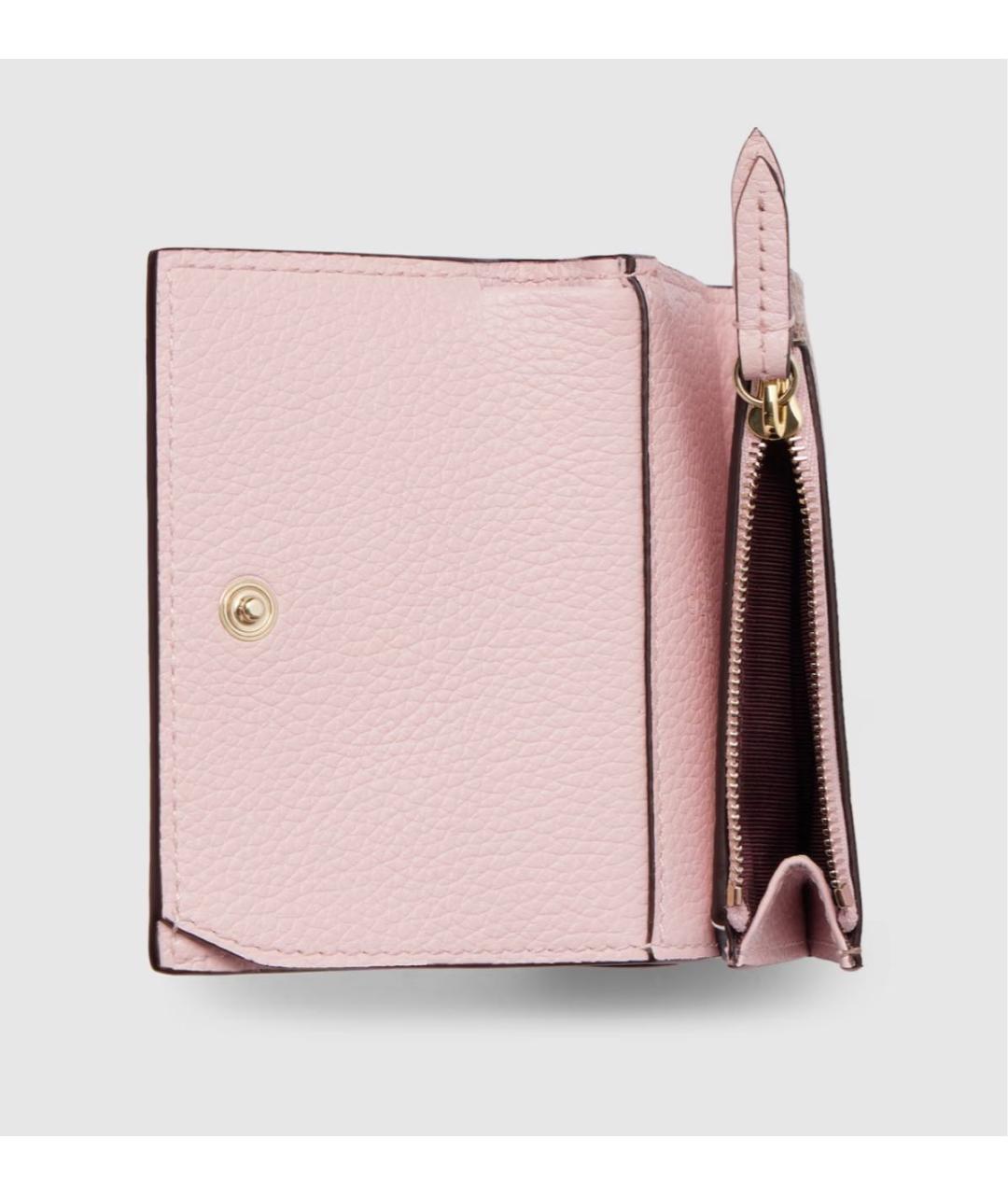 GUCCI Бежевый кожаный кошелек, фото 6