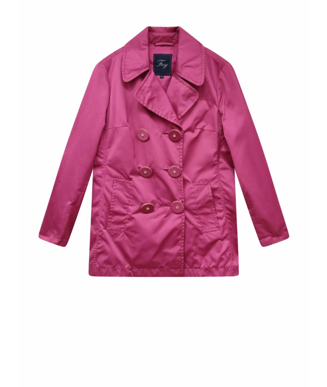 FAY Фуксия полиэстеровый тренч/плащ, фото 1