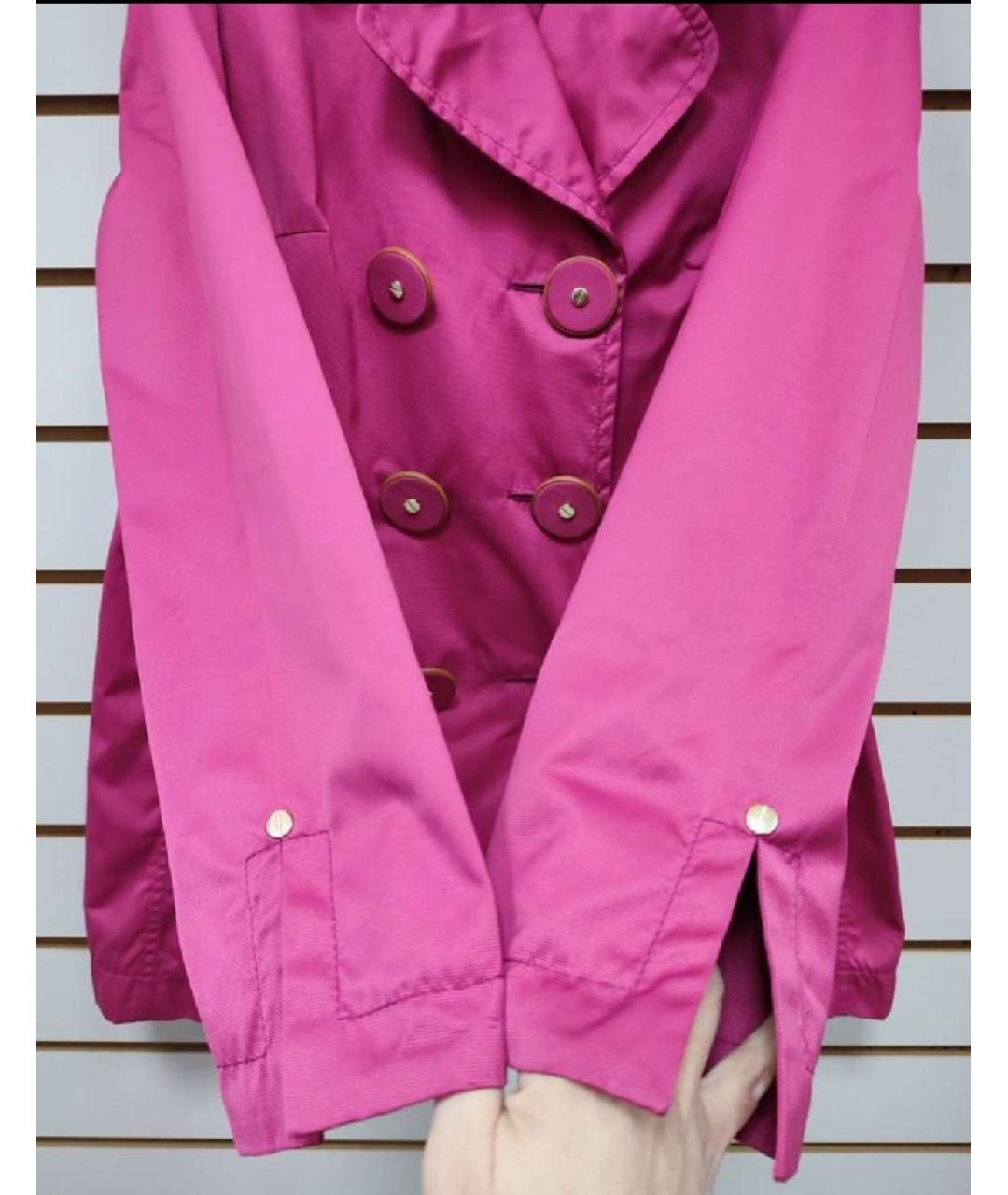 FAY Фуксия полиэстеровый тренч/плащ, фото 4