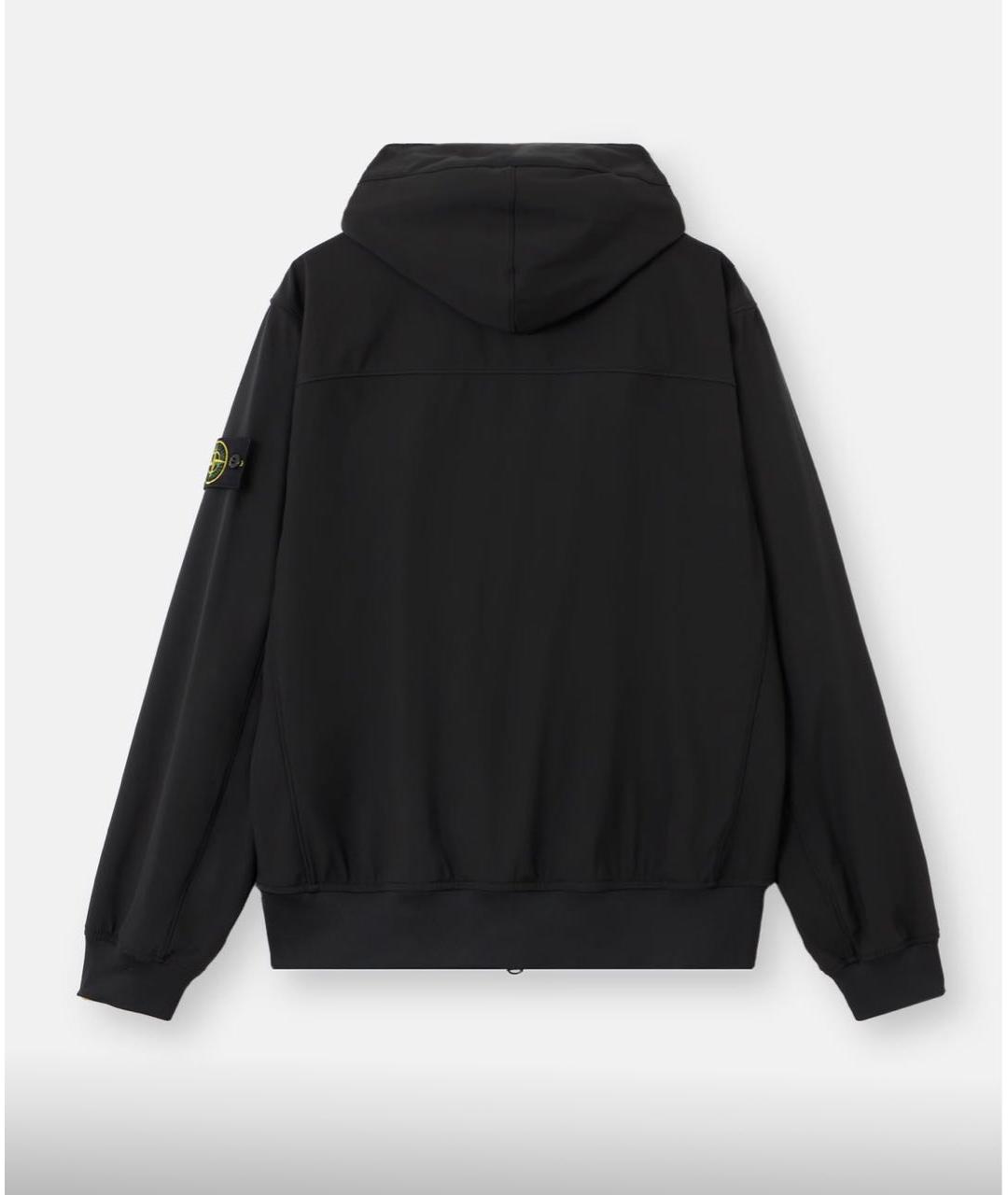 STONE ISLAND Черная полиамидовая куртка, фото 2