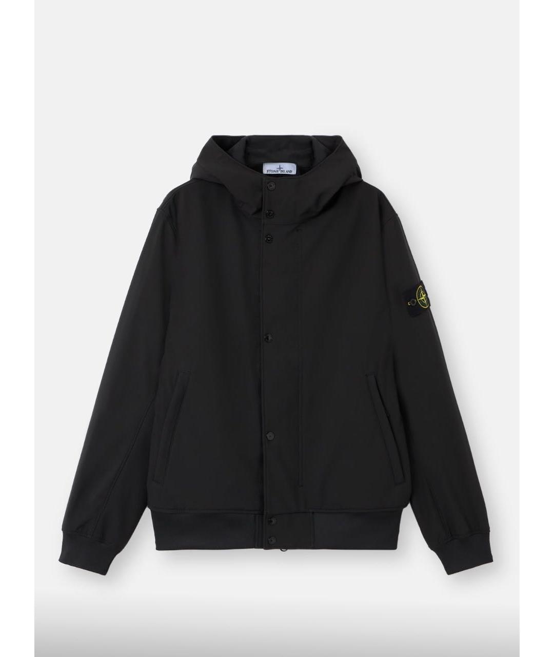 STONE ISLAND Черная полиамидовая куртка, фото 7