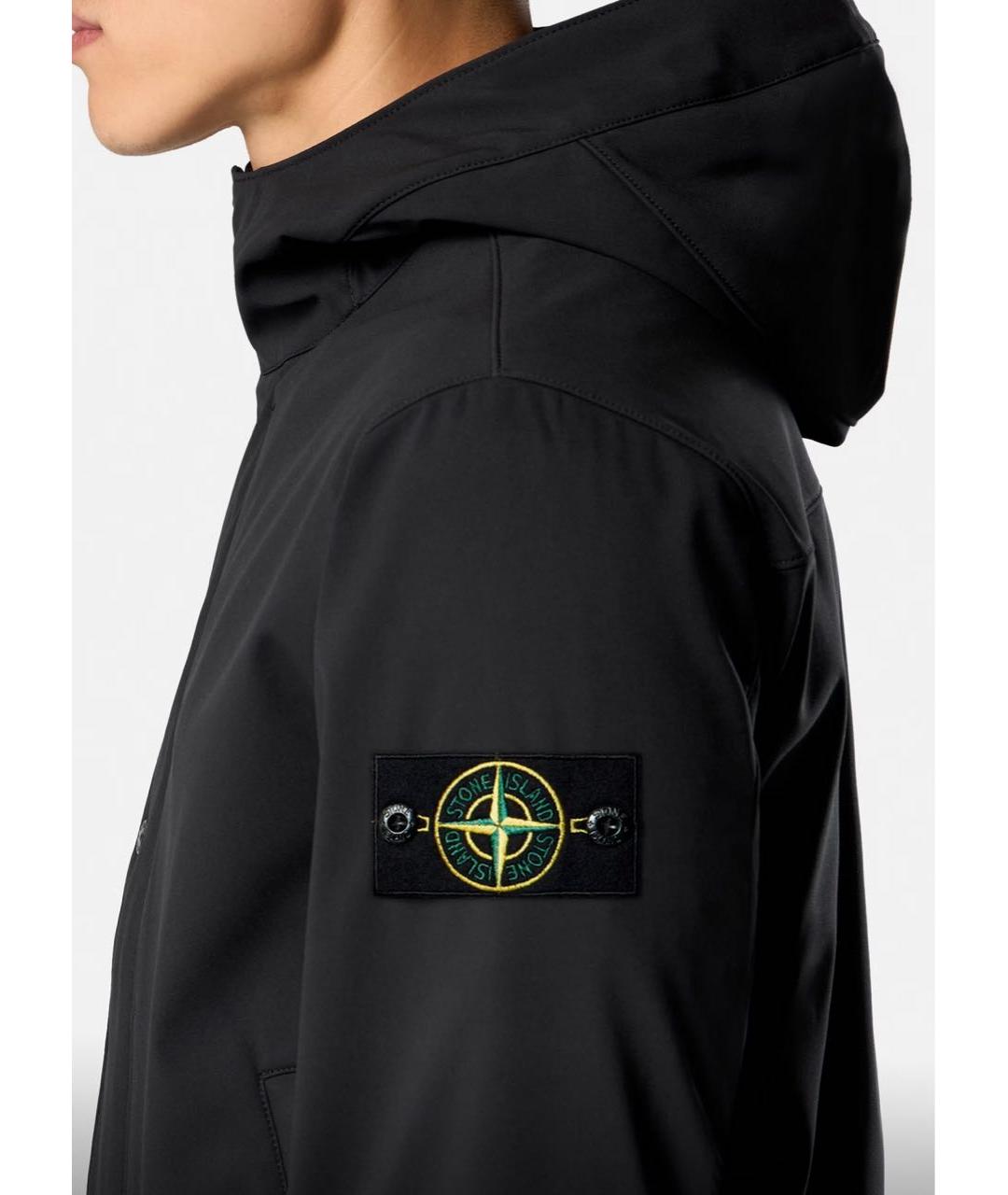 STONE ISLAND Черная полиамидовая куртка, фото 5