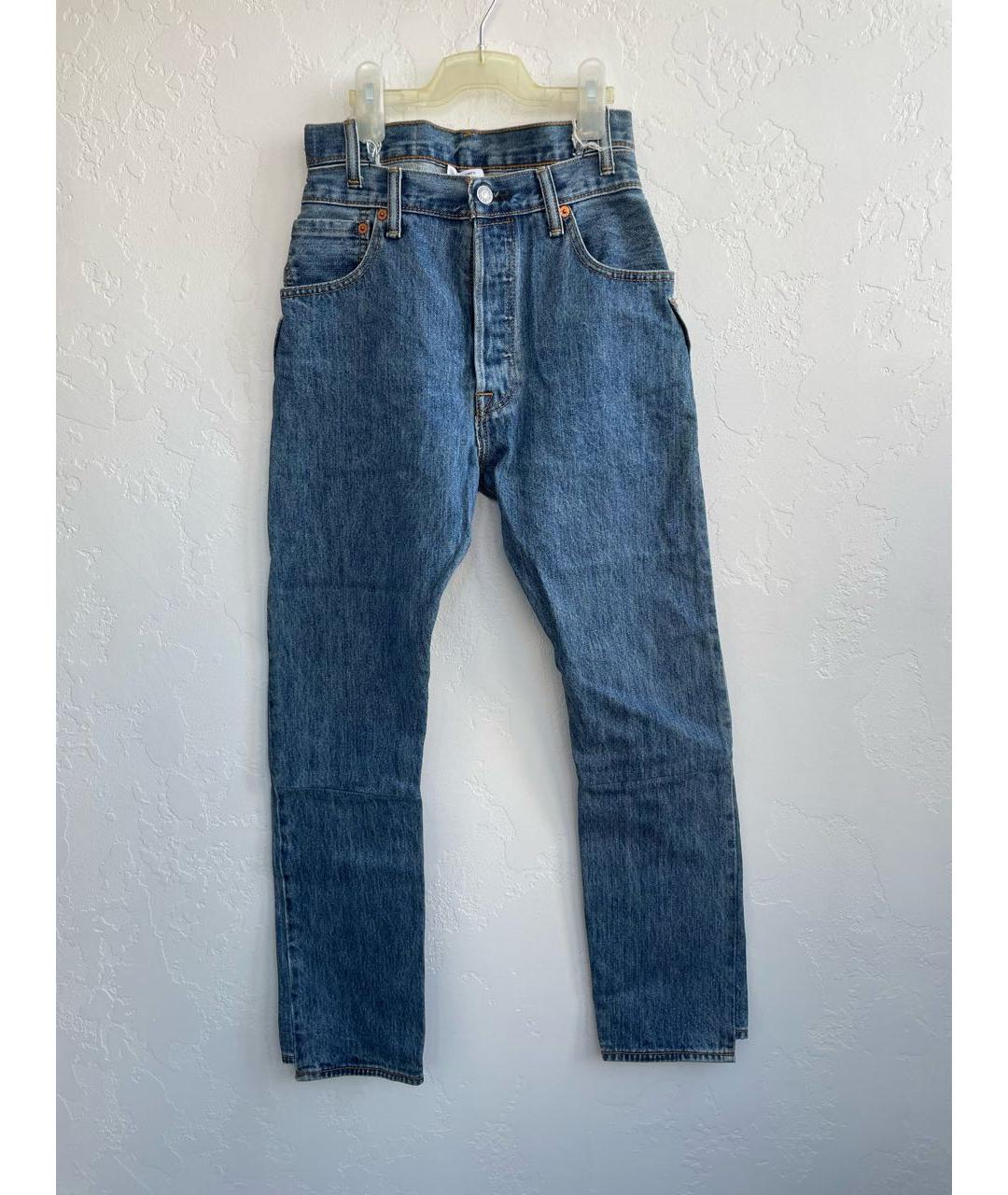 VETEMENTS Хлопковые джинсы слим, фото 8