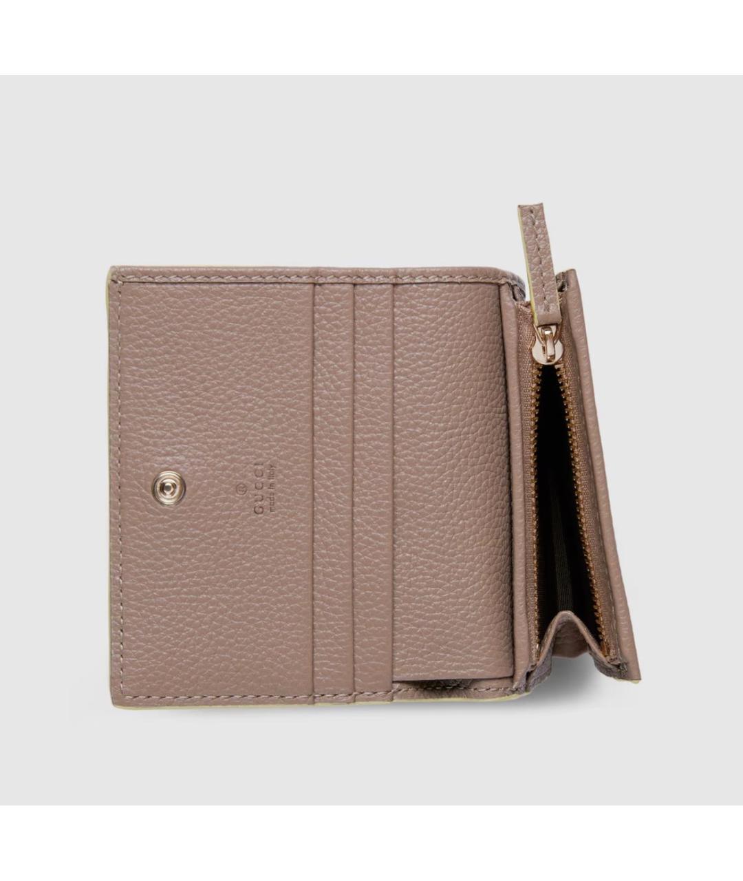 GUCCI Желтый кожаный кошелек, фото 6