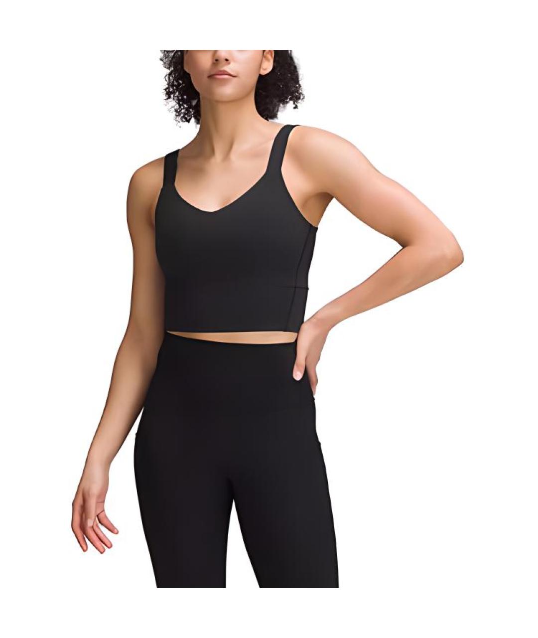 Lululemon Черная майка, фото 2
