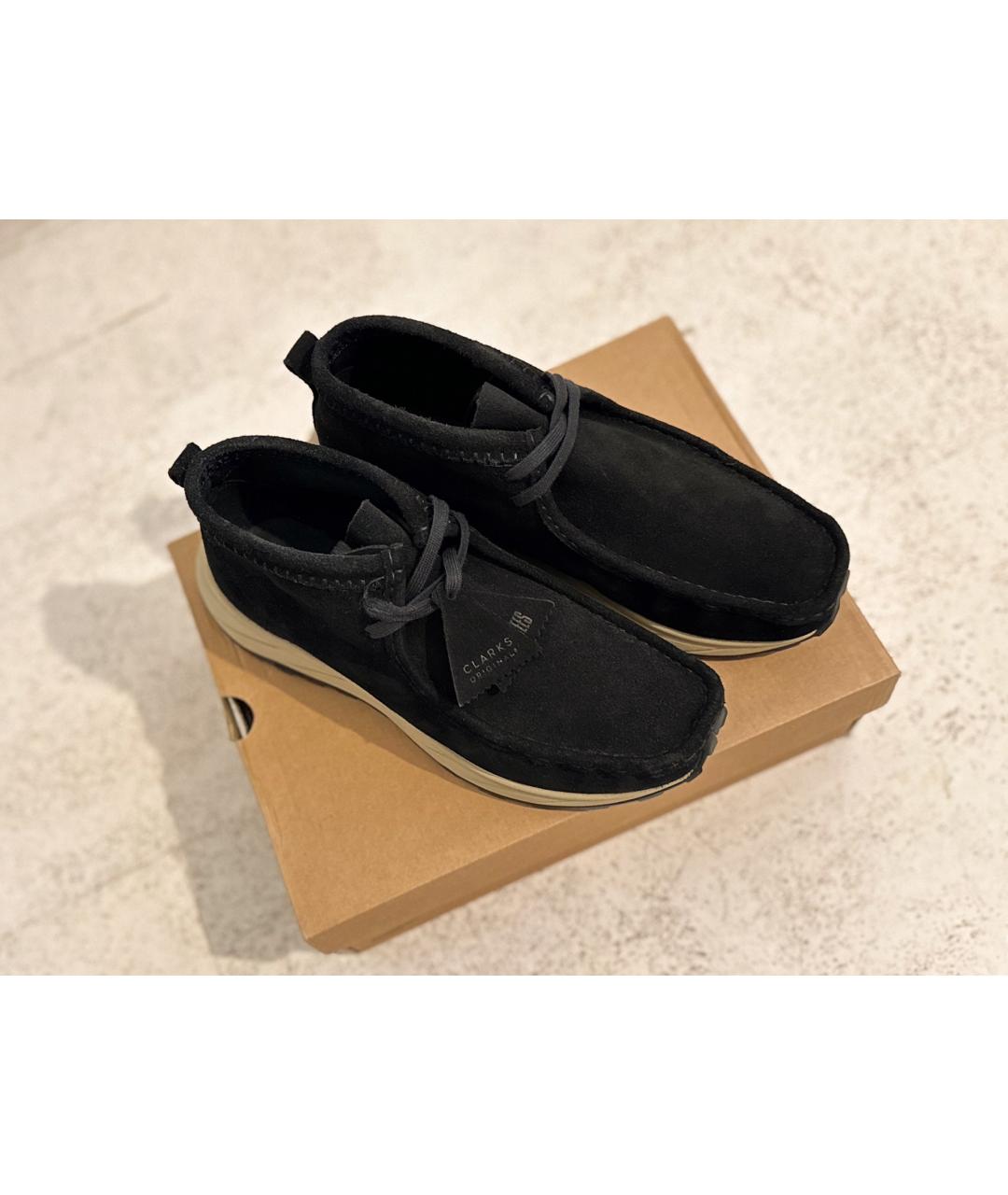 CLARKS Черные замшевые низкие ботинки, фото 7