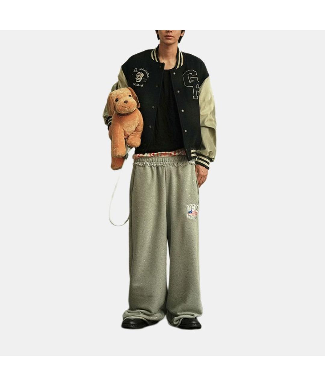 GRAILZ PROJECT G/R Серые прямые брюки, фото 4