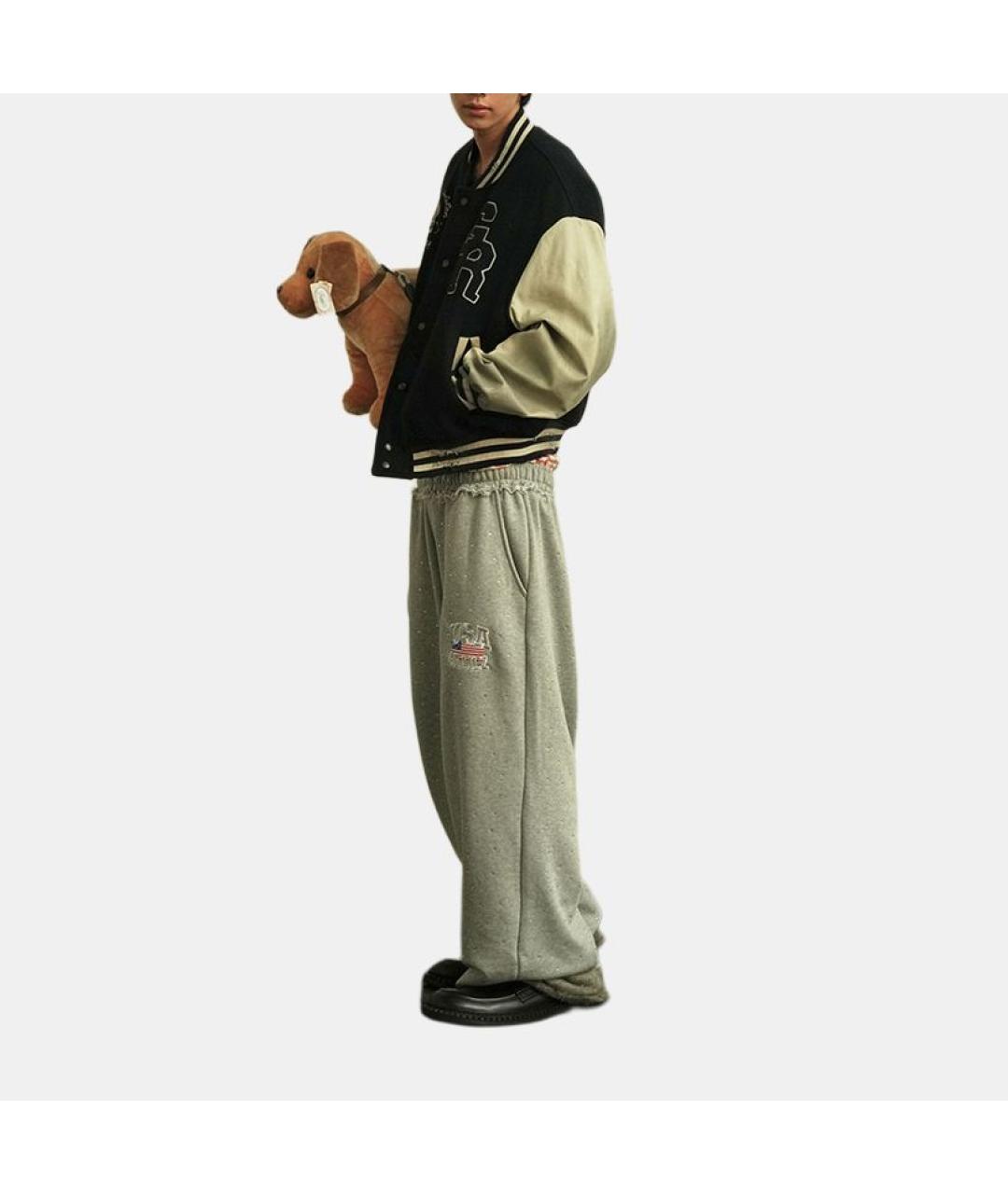 GRAILZ PROJECT G/R Серые прямые брюки, фото 3