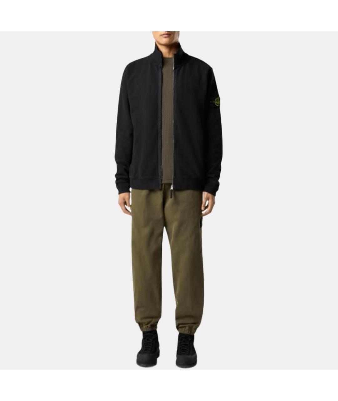 STONE ISLAND Черная куртка, фото 3