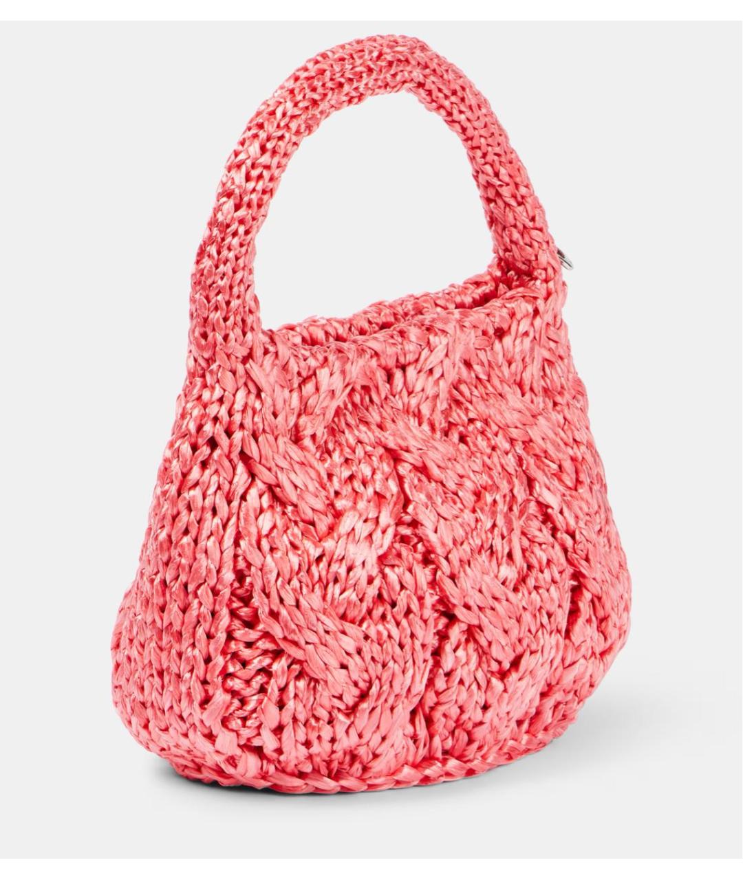 J.W.ANDERSON Коралловая пелетеная сумка с короткими ручками, фото 2
