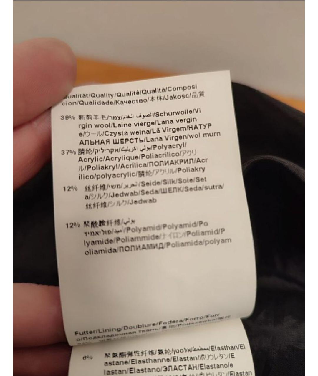 HUGO BOSS Серое шерстяное повседневное платье, фото 9