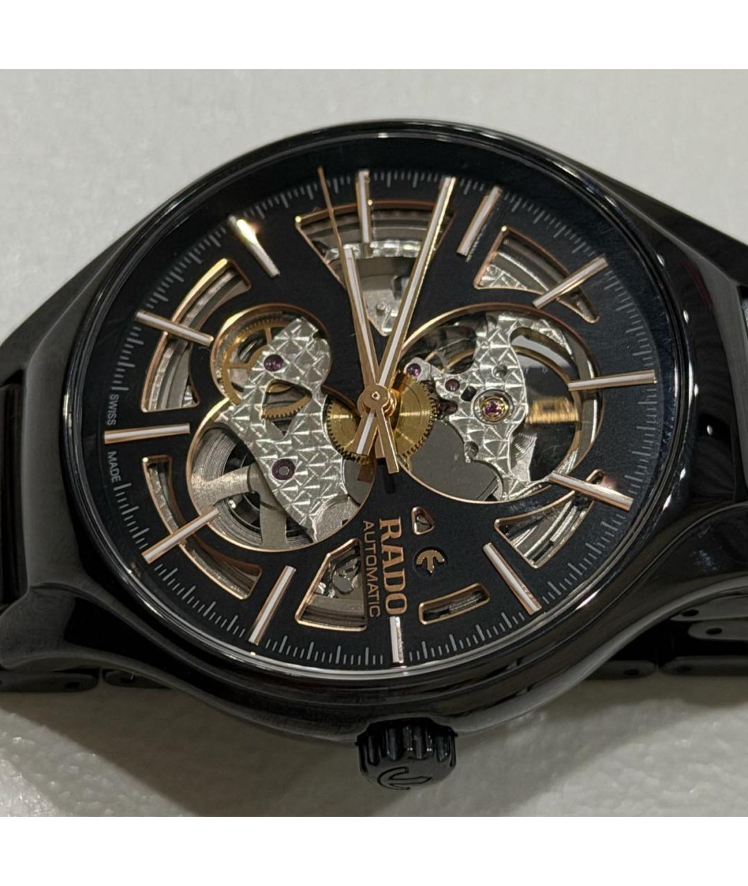 RADO Черные керамические часы, фото 3