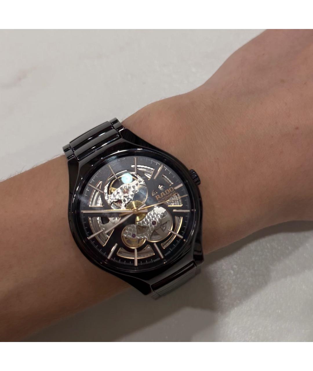 RADO Черные керамические часы, фото 2