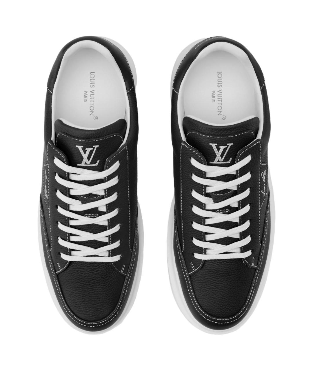 LOUIS VUITTON Черные низкие кроссовки / кеды, фото 4