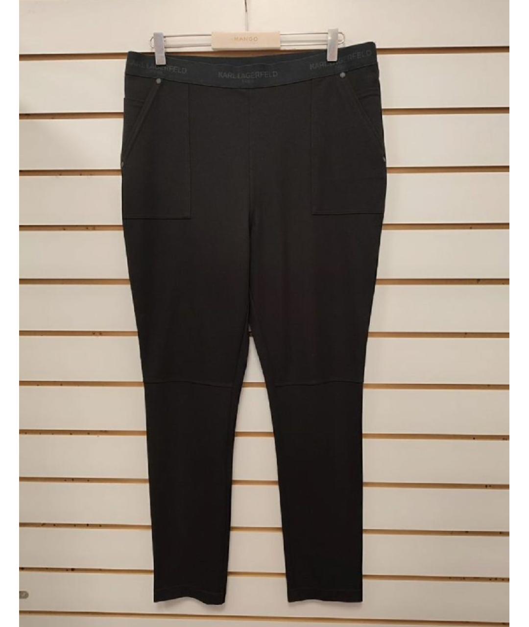 KARL LAGERFELD Черные леггинсы и велосипедки, фото 10