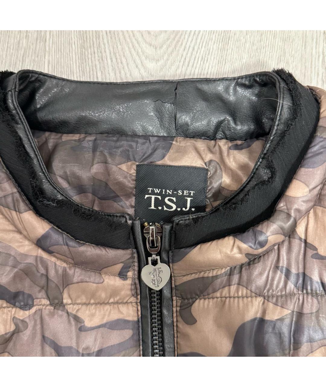 TWIN-SET Мульти полиэстеровая куртка, фото 8