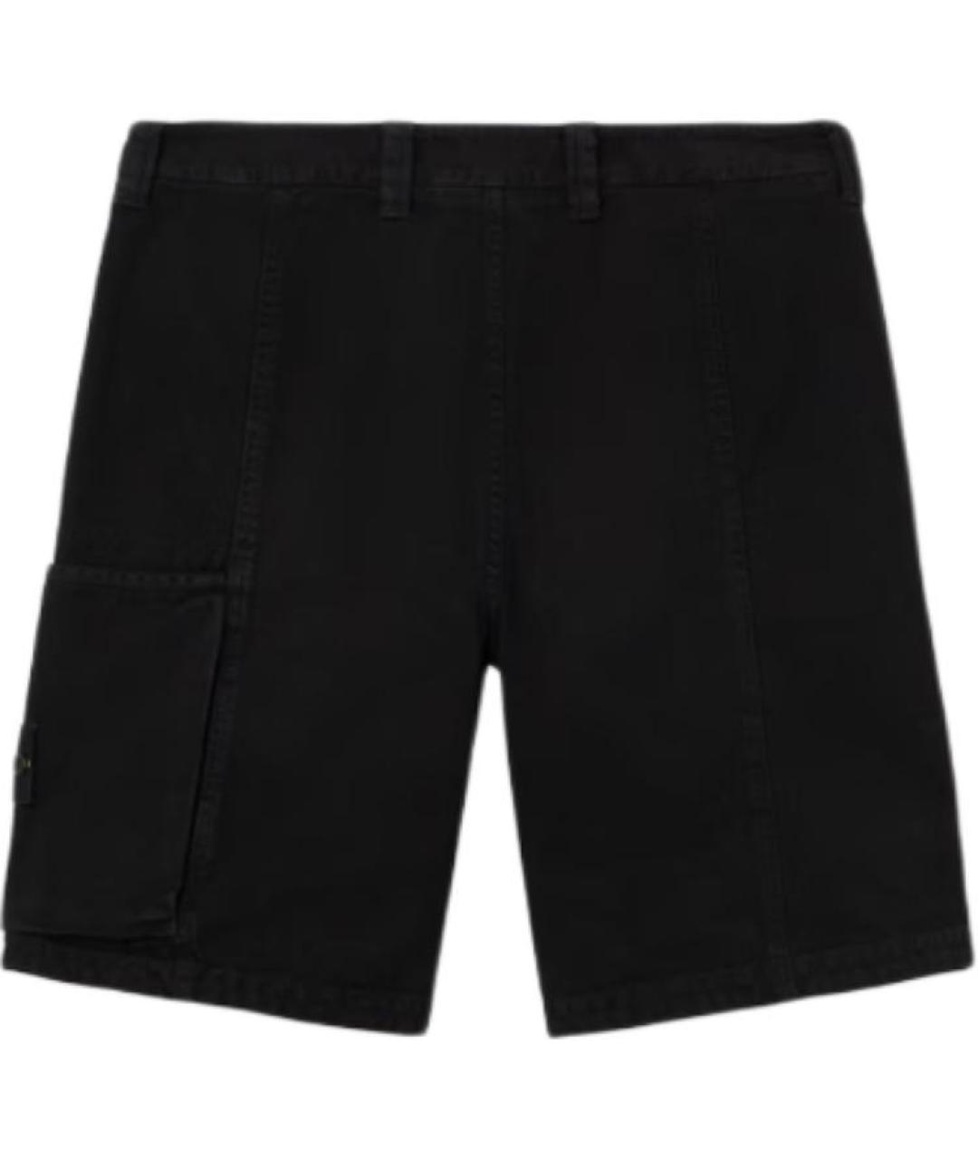 STONE ISLAND Черные шорты, фото 2