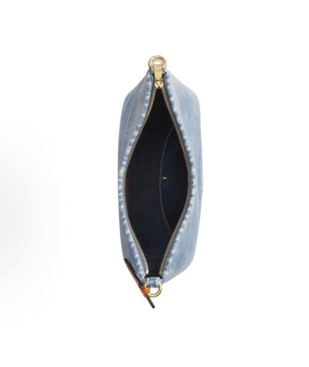 COACH Голубая деним сумка через плечо, фото 4