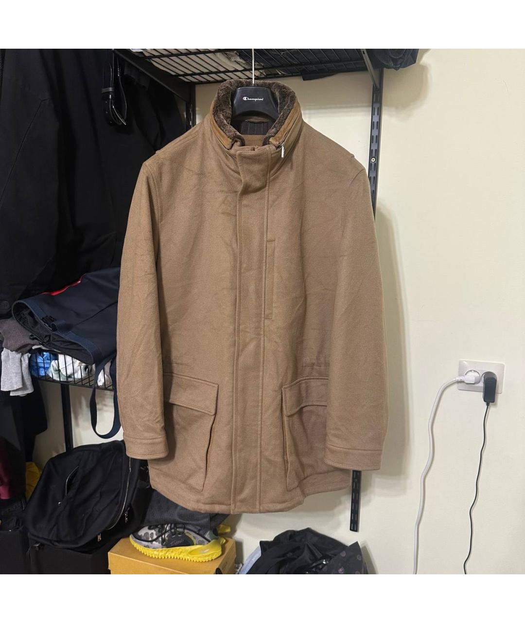 ERMENEGILDO ZEGNA XXX Коричневая кашемировая куртка, фото 8