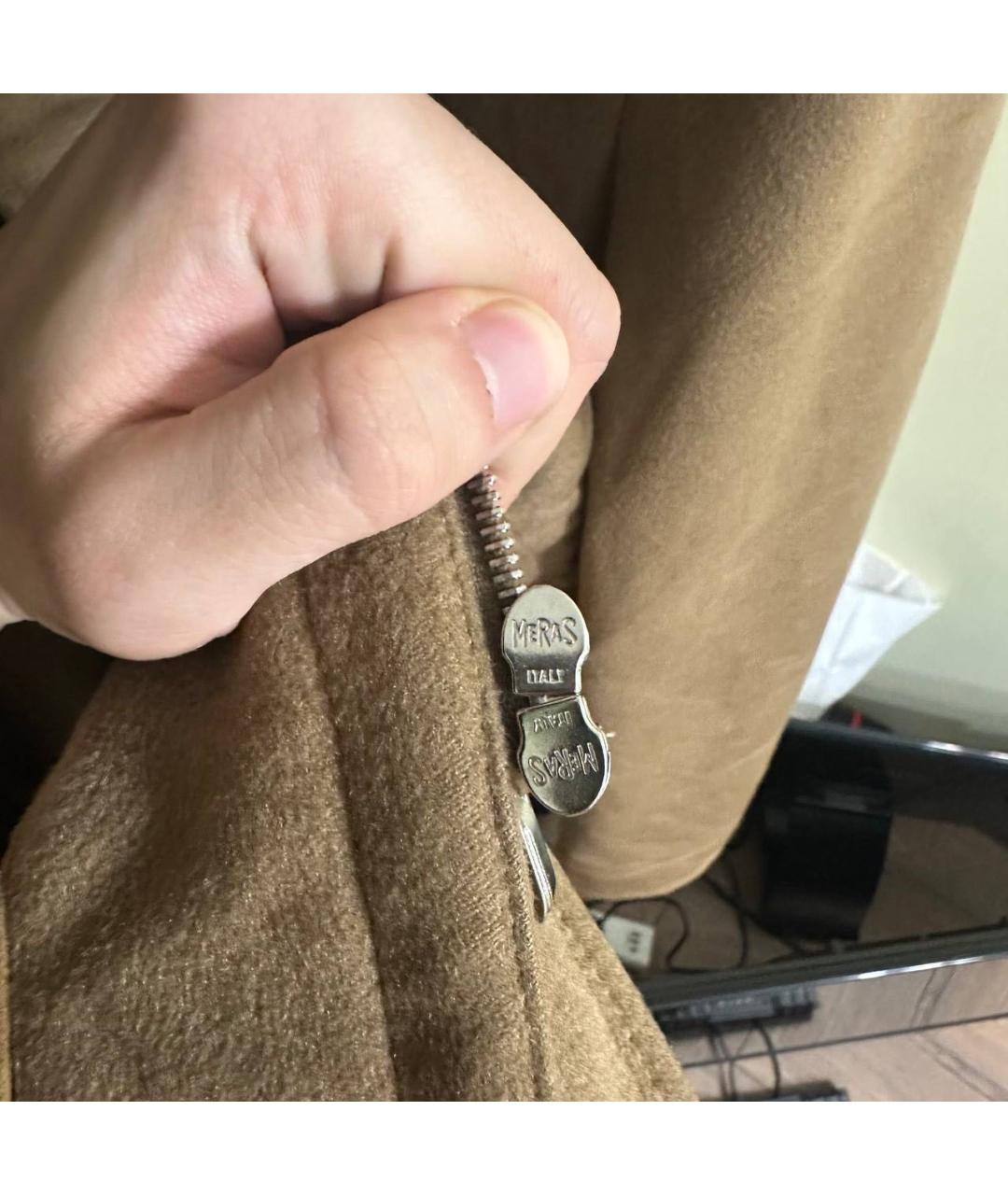 ERMENEGILDO ZEGNA XXX Коричневая кашемировая куртка, фото 7