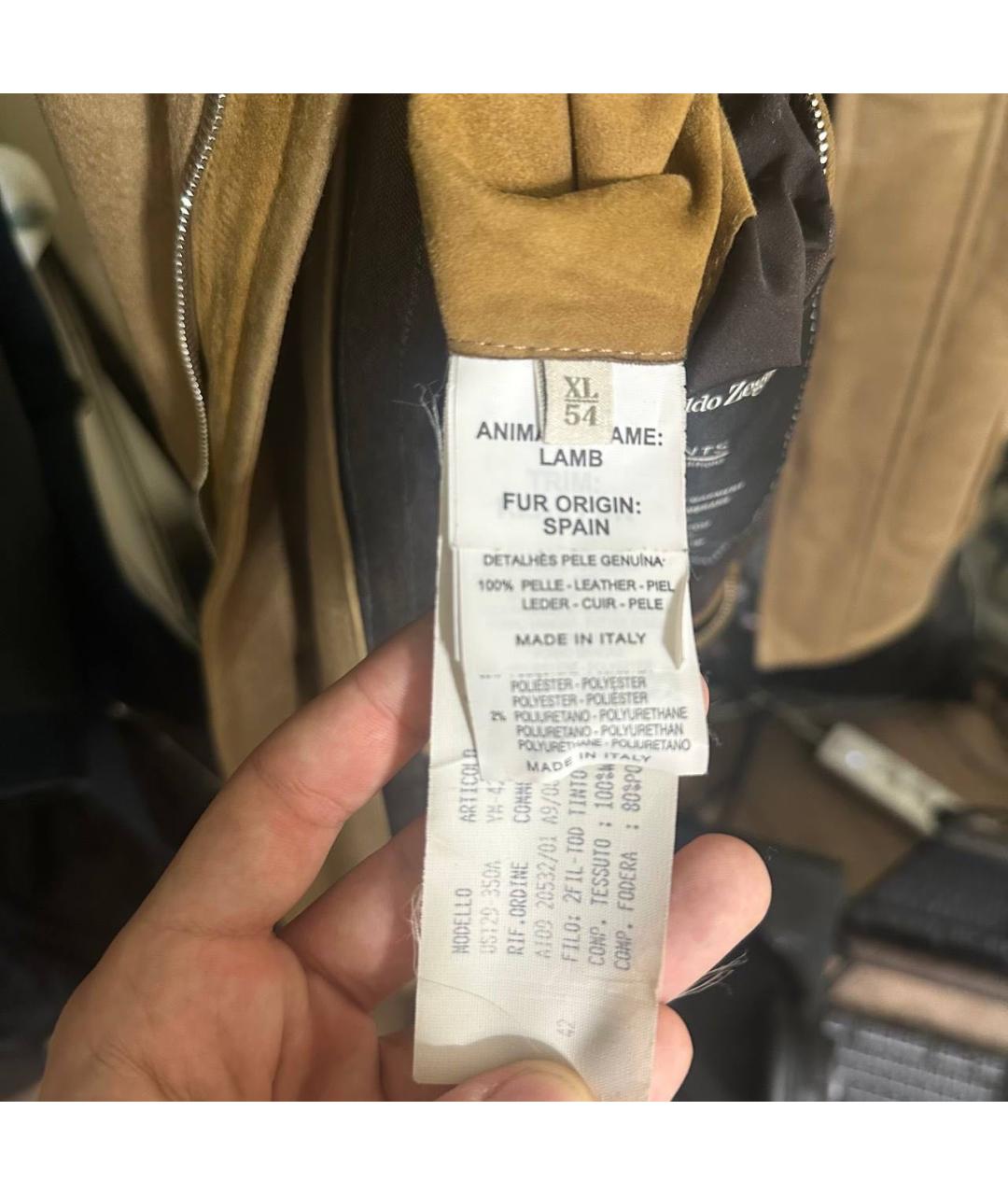 ERMENEGILDO ZEGNA XXX Коричневая кашемировая куртка, фото 5