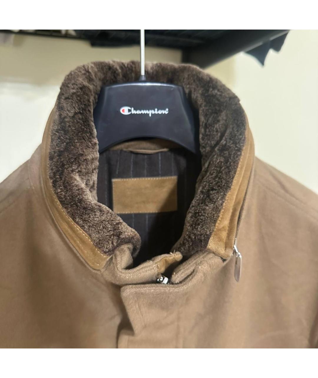 ERMENEGILDO ZEGNA XXX Коричневая кашемировая куртка, фото 4