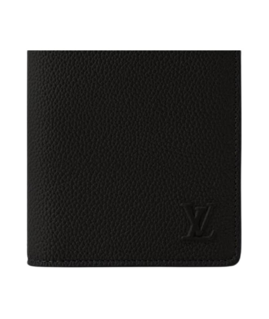 LOUIS VUITTON Черный кожаный кошелек, фото 5