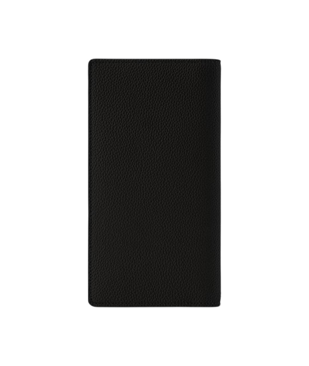 LOUIS VUITTON Черный кожаный кошелек, фото 3